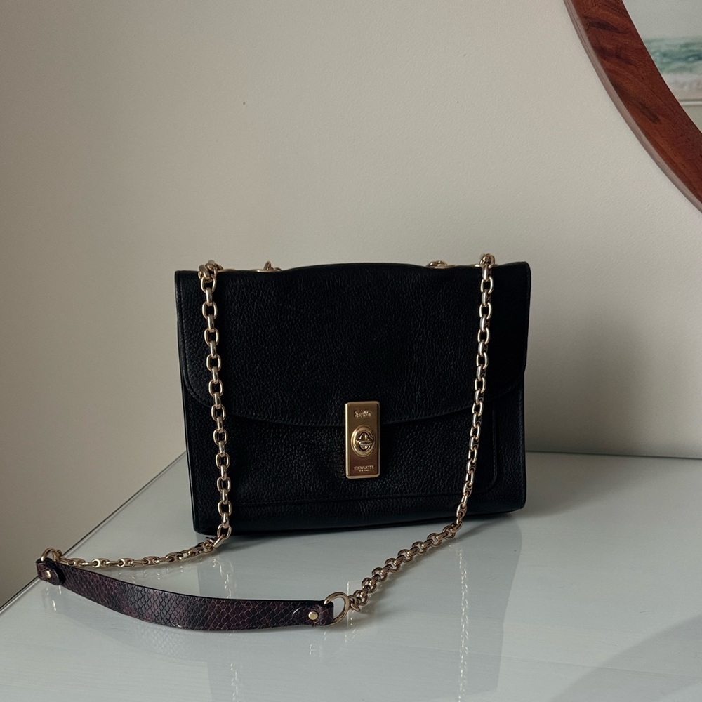Elegant Black Chain Shoulder Bag